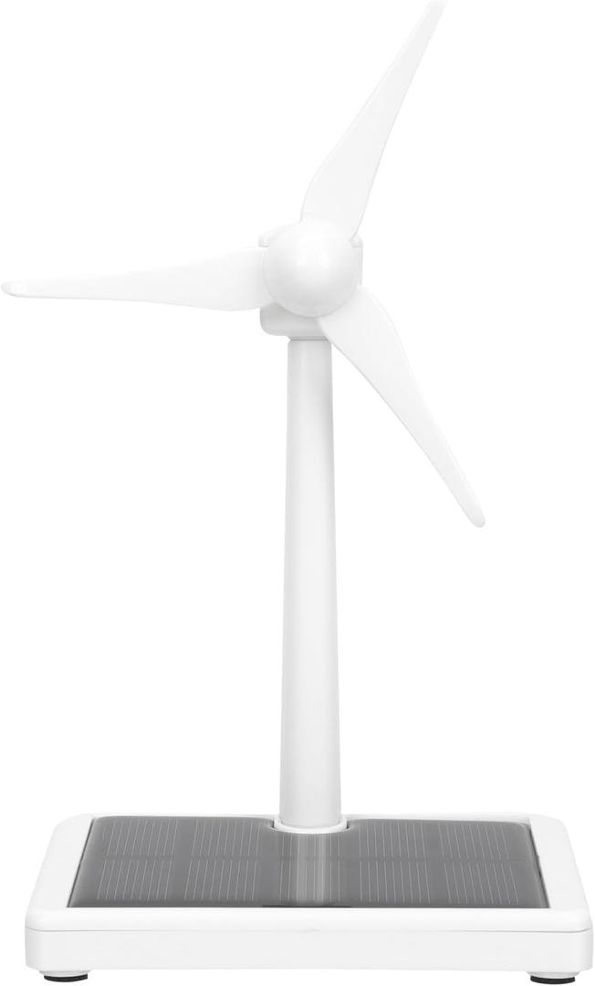 Kisangel Solar Windmill Model - Educational Solar Powered Wind Turbine Kit for Kids Easy Assembly Mini Wind Turbine for Science Experiments and Observational Learning