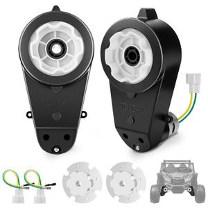 24 Volt RS555 35000 RPM High-Speed Motor Gearbox for Power Wheels Motor Upgrade, Pair of 24V Replacement Parts for Ride On Toys, High Torque Motor kit for Kid's Electric Vehicle Replace Parts (2)