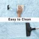 Merelax Soft Modern Indoor Large Shaggy Rug for Livingroom Bedroom Dorm Kids Room Home Decor, Non-Slip Plush Fluffy Furry Fur Area Rugs Comfy Nursery Accent Floor Carpet 9 x 12 Feet, Baby Blue