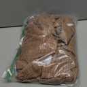 Women Plaid 2 Piece Outfits Cropped Blazer and Sleeveless Midi Dress Sets Business Casual Suits (Medium, Brown)