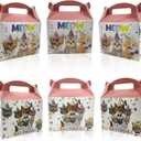 2 x 10Pcs Cat Party Favors Treat Boxes Kitten Theme Gift Boxes Goodies Boxes for Kids Birthday Party Supplies Baby Shower Cat Theme Party Decorations (colorful)