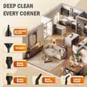 Steam Cleaner for Home, 1600W Handheld Steamer for Cleaning with 1.69QT Tank, High Temp Pressurized Steam Cleaner with 15 Accessories for Grout, Tile, Floor, Couch, Car Detailing