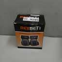 REXBETI Knee Pads for Work, Construction Knee Pads for Men, Heavy Duty Comfortable Anti-slip Foam Gel for Gardening Flooring and Cleaning, Strong Stretchable Straps, Gray
