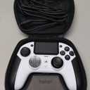 NACON Revolution 5 Pro Officially Licensed PlayStation Wireless Gaming Controller for PS5 / PS4 / PC - Hall Effect, Trigger Stops, Mappable Buttons, Bluetooth Audio - White