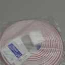 PATIKIL 49 Feet Rubber Weather Stripping Door Seal Strip, Self-Adhesive Door Insulation Weather Strip Soundproofing D Shape Seal for Frame Large Gap, White