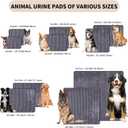 Dog Crate Mat, 2 Pack 36"54" Flannel Washable Pet Mat for Dogs and Cats, Non-Slip Pet Pad for Kennel Training, Absorbs Urine and Waterproof Pad for Sofa Bed Crate Kennel Car Seat FloorGray
