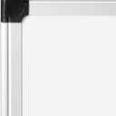 VUSIGN Magnetic White Board 24" x 18" with 1 Dry-Erase Eraser, 2 Multicolor Marker, 4 Magnetic Pins, Sliver Reinforced Aluminum Frame for Office, Home, School
