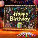 Ammonite Lumiboard LED Drawing Board, Transparent Acrylic Tablet with Remote, USB Powered Dimmable Art Kit, Multiple Color Options, for Creative Fun and Modern Home Decor, Gift for Young Artists (297*210mm)