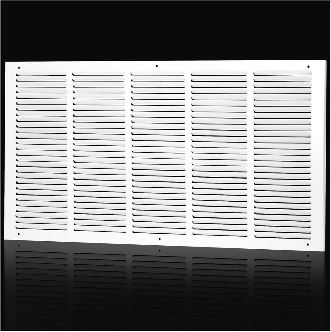 Return Air Grille for 30"Wx14"H inch Duct Opening,Air Return Vent Cover for Wall or Ceiling,AC Wall Vent Cover Grill HVAC Cold Air Intake Grille Without Filter Housing,Outer Dimension:31.75"WX15.75"H, For 30''W14''H-Duct Opening