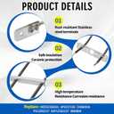 MEE62306504 Range Oven Broil Heating Element Compatible with LG LRE3023SW LRE3021ST/00, MEE62306504 Oven Bake Broil Element 240V 4000W Replace PS12582157 MEE62306501 AP6337106 CH060504 4880884