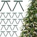 3 x Hunter Green Velvet Ribbon Christmas Bow 5 x 7 Inches Premade Green Bows for Christmas Tree Hanging Decorations Gift Wrapping Wreaths Crafts Outdoor Indoor Home Decor Wedding, Pack of 24