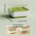 Ouliget Ice Cube Tray With Lid and Bin,Easy-Release and Flexible 9-Ice Trays for Freezer,Silicone Ice Maker Cubes Mold Suitable for Whiskey Cocktails,Easy Press to Release Ice