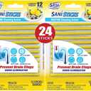 SANI 360° Sani Sticks Drain Cleaner and Deodorizer | Non-Toxic, Enzyme Formula to Eliminate Odors and Helps Prevent Clogged Drains | Septic Tank Safe (72 Count, Lemon)