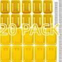 20 Pack Tool Holders Battery Holders Compatible for Dewalt 20V 60V Battery Drill Tools, 10 PCS Tool Holders and 10 PCS Battery Holders with Screws