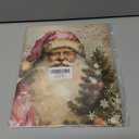 WDSFHYJK Pink Vintage Christmas Wall Art Decor Set of 4, Vintage Christmas Decor, Retro Christmas Tree Snowman Santa Poster Prints Pictures for Home Living Room Bedroom Decor, 8x10 Unframed