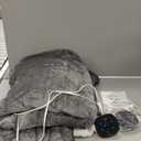 Bedsure Electric Blanket Queen Size - Dual Control Heated Blanket Queen, GentleSoft Fast Heating with 10 Time Settings & 10 Heat Settings, Warm Gift for Grandma (84x90 inches, Grey)