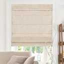 CHICOLOGY Roman Shades for Windows, Window Treatments, Roman Shades, Roman Window Shades, Room Darkening Shades, Window Shades, 40" W X 64" H, Belgian Flax (Privacy & Light Filtering)