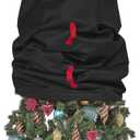 Upright Christmas Tree Storage Bag – For Topiary Trees up to 9 ft Tall – Holiday Tree Covers, for Christmas Trees and Topiary Trees Durable, Lightweight, Easy, Vertical Xmas Storage Bags - Black