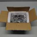 MNKXL Set of 4 Metal Christmas Stocking Holders for Mantle,Heavy Duty Weighted Stocking Holders for Mantle,Silver 3D Snowflake Stocking Holder for Tables Window Fireplace Christmas Decorations