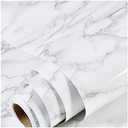 Marble Peel and Stick Wallpaper Granite Wall Paper for Old Furniture Self Adhesive and Removable 17.7 inch x 78.7 inch Marble Contact Paper for Countertops Easy to Apply 1Pcs