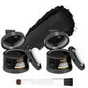 Root Cover Up Powder Hairline Powder for Women Root Touch Up Hair Color for Bald Spots, Eyebrows, Beard Line, Hair Fibers for Thinning Hair Shadow Cover Up 2 Pack (Black)