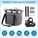 Bike Basket Accessories Compatible with Schwinn,Detachable and Waterproof,Hold Cell Phones, Snacks, Wallet,Fits Most Adult Bike Handlebars,1PC