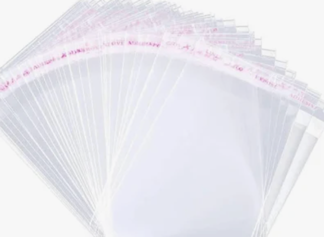 JOSDIOX Self Sealing Cellophane Bags Self Adhesive,3.7X2 Inches Clear Resealable Cellophane Bags 3.7x2inch, 3x4inch and 5.7x3.10 inch  100 Pcs