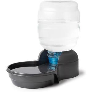 Petmate Replendish Automatic Dog Water Dispenser, 4 Gal, 2 Filters Gravity Pet Waterer with Microban Protection Base, 100% BPA Free, Wide Mouth Bowl, with 2 Extra Filters, Size: Large, 21.26"L x 11.66"W x 18.3"H