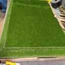 Hompet Dog Grass Pad with Tray Large, 52.7"x35", 2 Reusable Artificial Turf for Dogs Potty, Waterproof Non-Slip Washable Pee Pads, Quickly Absorbency Portable Dog Litter Box for Indoor/Outdoor Use