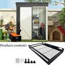 Resin Shelf Accessory Outdoor Sheds Storage,Compatible with Suncast shed Accessories,with EZ Bolt Assembly (2), 16" x 8" x 2"