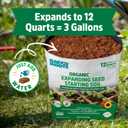 Back to The Roots Organic Seed Starting, Compressed Block expands to 12 Quarts, Made for Herbs, Veggies, Flowers