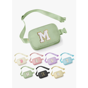 Birthday Gifts for Women - 30th 40th 50th 60th 70th Birthday Gifts for Mom Daughter Her Friend Sister Girlfriend, Personalized Gifts Christmas Gifts, Initial Belt Bag Crossbody Bags, Green, M