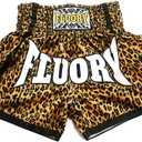 FLUORY Muay Thai Shorts, Boxing Shorts for Men/Women/Kids with Many Colors, Small