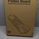 Pilates Board - 7 in 1 Pilates Reformer Set, Multifunctional Abdominal Pilates Board for Home Workout Equipment, Portable Foldable Pilates Exercise Machine，Double Elastic Band Pilates Reformer Board