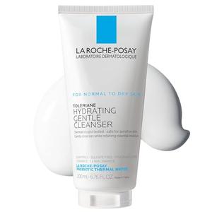 La Roche-Posay Toleriane Hydrating Gentle Facial Cleanser, Daily Face Wash with Ceramide and Niacinamide for Normal to Dry Sensitive Skin, Oil-Free, Fragrance Free, EXP: Unknown