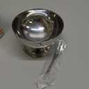 MIVIDE 6 Pack Ice Cream Cups, Stainless Steel Ice Cream Bowl, Dessert Cups with Forks Serving Dessert Bowls Silver Coupe Glasses for Pudding Dessert Frozen Yogurt Fruit