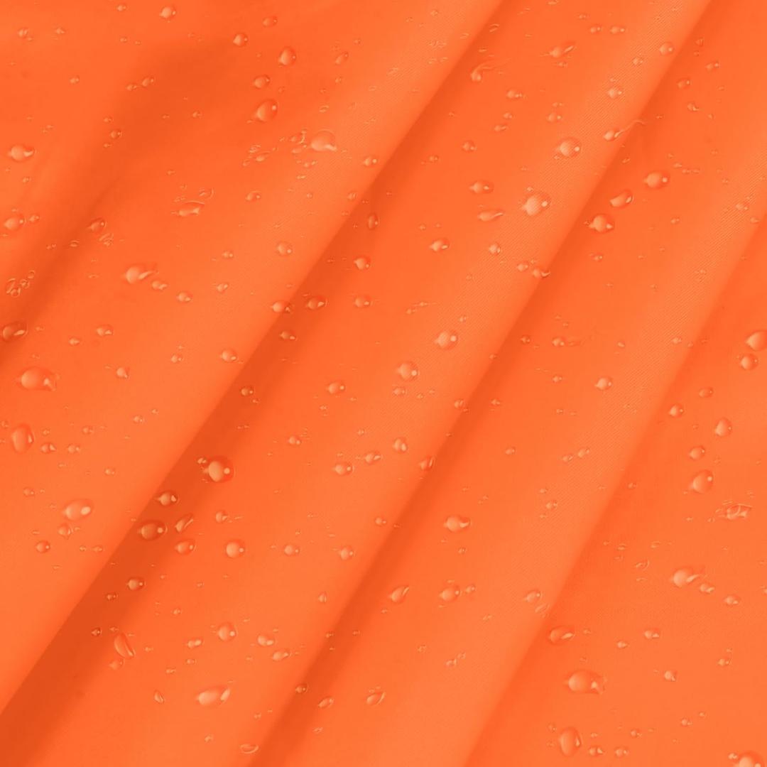 Vonty Waterproof Fabric Ripstop Nylon Fabric by The Yard - 60 Inch Wide(3 Yard), Water Proof Orange Fabric Lightweight Kite Fabric for Tent Bag Tarp DIY Craft Travel Outdoor
