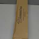 KAMANINA Black Curtain Rods for Windows 72 to 144 Inches (6-12ft) Long Heavy Duty Curtain Rods, 7/8 Inch Adjustable Decorative Drapery Rods Set with Modern Finials