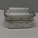 Maison Rue Lunch Box | Stainless Steel Lunch Container | Metal Bento Box | Leak-Proof 3 Compartments