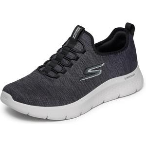 Skechers Men's Go Walk Arch Fit Engineered Mesh Lace Up Sneaker, Grey/Navy, 10.5