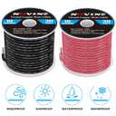 10 Gauge Marine Wire 10 AWG Marine Grade Wire Include 10 Gauge 30FT Red & 30FT Black,10AWG Tinned Copper Boat Electrical Cable for Automotive Boat Speakers Lighting Solar Outdoor RV Camper Trailer