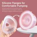 Hands-Free Wearable Breast Milk Collection Cups, Caracups Compatible with Medela & Spectra S1 S2 9 Plus Breast Pumps, 27mm Silicone Flanges with 17/20/24mm Inserts (Collection Cups)