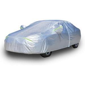 5 Layers Waterproof Car Covers for Automobiles All Weather Season UV Protection Rainproof Outdoor Full Cover Universal Fit Sedan 186" to 193"