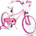 JOYSTAR Girls Bike for Toddlers and Kids Age 3-10 Years, 12 14 16 20 Inch Kids Bike with Training Wheels and Handbrakes, 20 Inch Bike with Kickstand, Multiple Colors