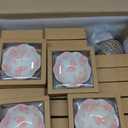 30 Sets Wedding Favors for Guests Small Ceramic Bowls Bulk Gifts Set 3.3 Inch Pink Floral Design Mini Dipping Bowl Sauce Dish with Cards Box for Party Bridal Shower Favor Souvenir