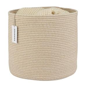 XUANGUO Cotton Rope Basket For Girls Boys Kids 16”X14” Baby Laundry Basket Nursery Bin Round Woven Baskets Organizer For Storage Toys Blankets Shoes Clothes oatmeal