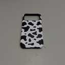 Svanove for iPhone 17 Pro Max Case Cow Print, Compatible with Magsafe Magnetic Phone Case, Girly Cute Trendy Retro Animal Print Aesthetic Design Glossy Hard Shell Plastic Case for Women, Black