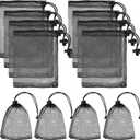 10PCS Small Mesh Bags Drawstring Bags with Cord Lock Mini Nylon Net Bag Small Gym Bag for Basketball Volleyball Football Golf Stuff Balls