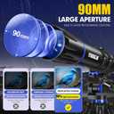 Telescope, 90mm Aperture 800mm-Telescope for Adults & Kids, Professional Refractor Telescopes for Adults High Powered, Beginner-Friendly, Phone Adapter & Stable Stainless Tripod, Portable Carry Bag