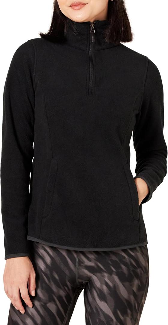 Amazon Essentials Women's Classic-Fit Long-Sleeve Quarter-Zip Polar Fleece Pullover Jacket - Discontinued Colors, XS